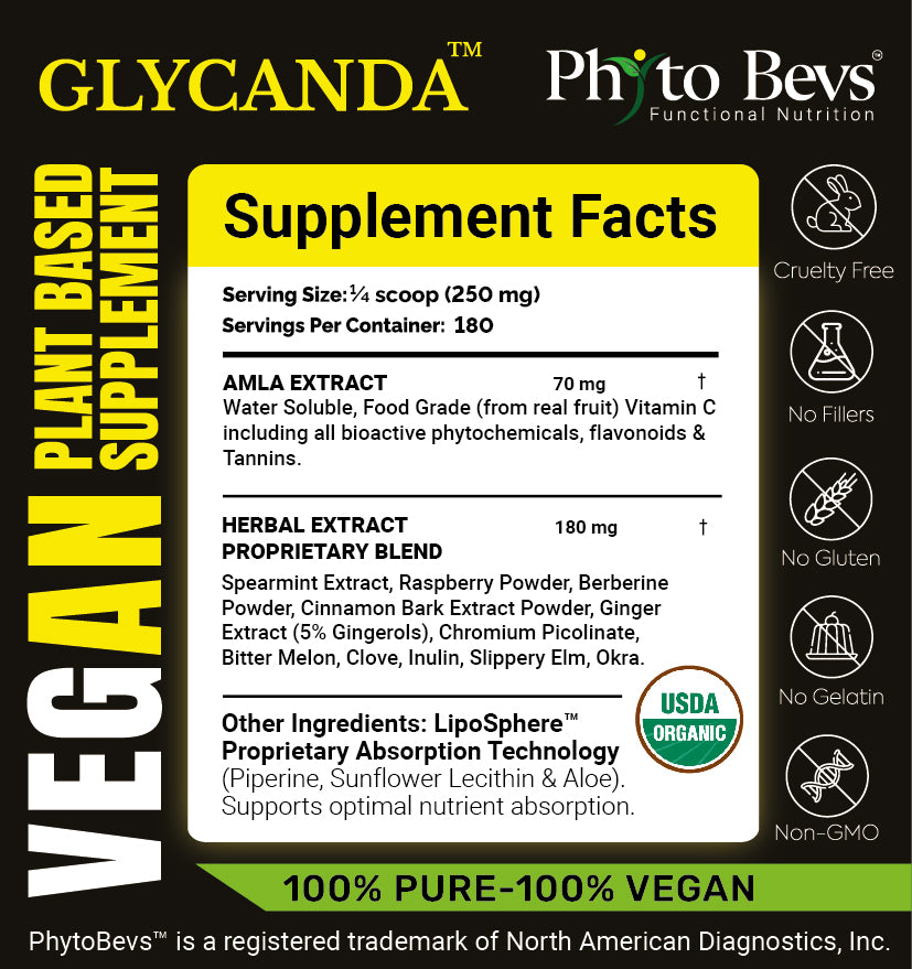 Organic Diabetes & Candida Support - Glycanda