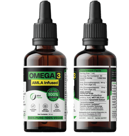 Omega-3 ALGAE - AMLA Infused Oil Tincture - AMLApureSuperC
